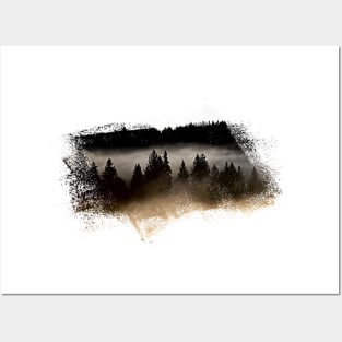 Foggy Forest Design Posters and Art